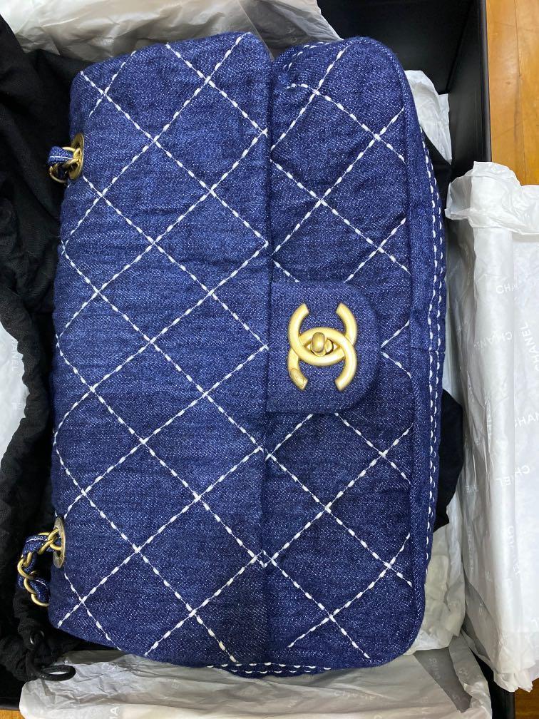 Chanel Denim Flap Bag in gold hardware (2020 collection), Women's