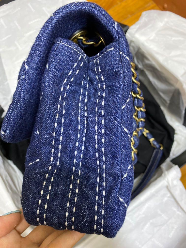 Chanel Denim Flap Bag in gold hardware (2020 collection), Women's