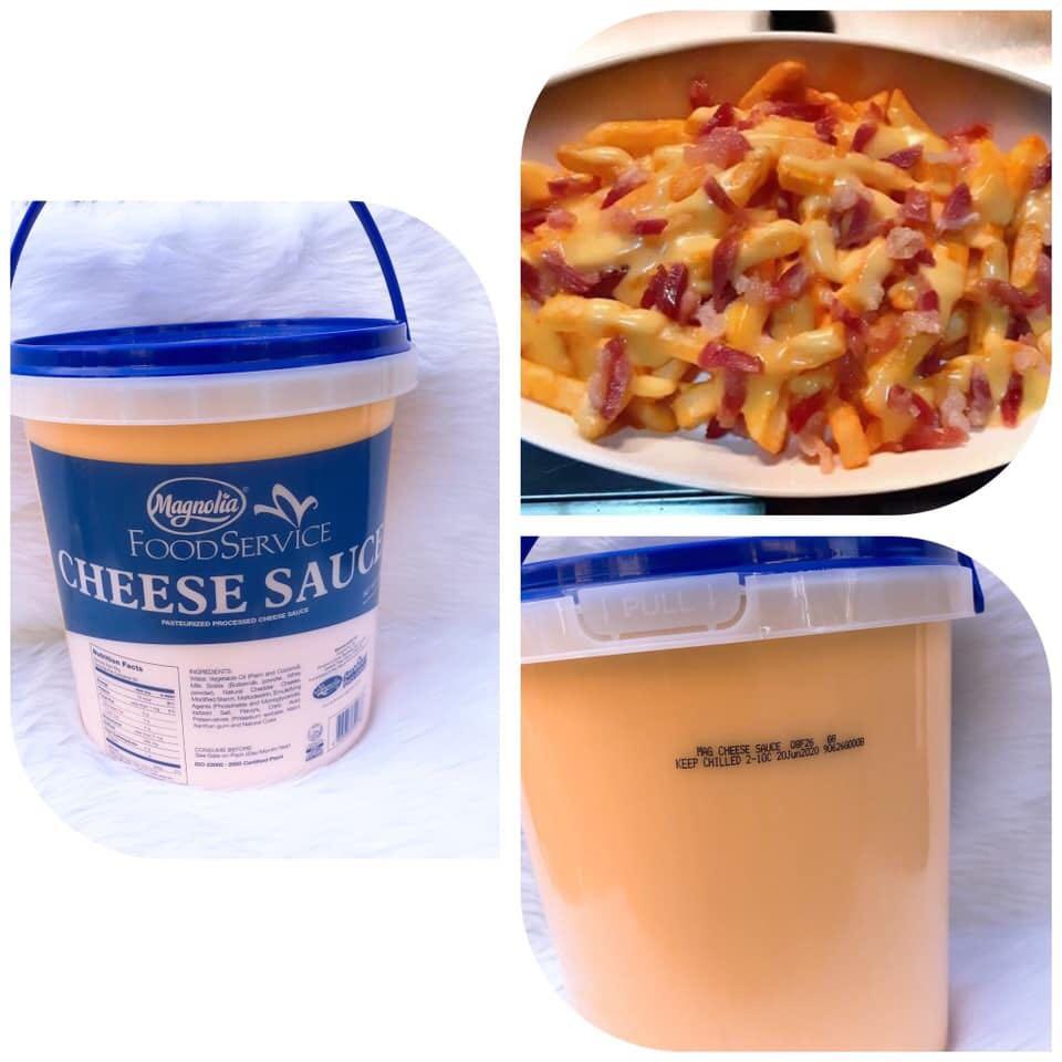 Cheese sauce (Category: Spice & Seasoning) located in Quezon City. Submitted by shirleyjane06 (Listing ID 275769417, Image 2). Description: 2.5 kg Pang nachos burger and fries.