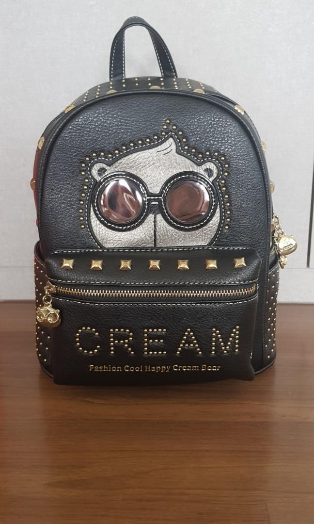 Cream outlet bear backpack