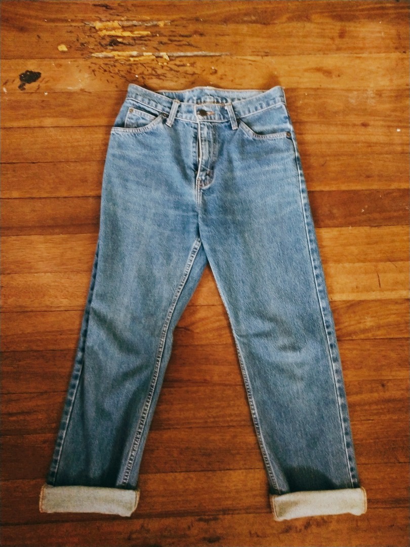 high waisted dad jeans