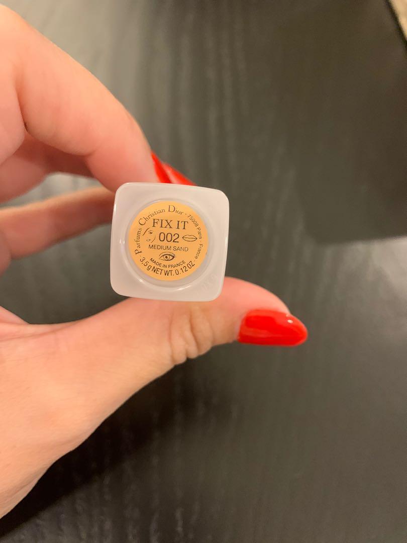 Dior fix it 2 in 1 concealer 002 medium sand Beauty Personal Care Face Makeup on Carousell
