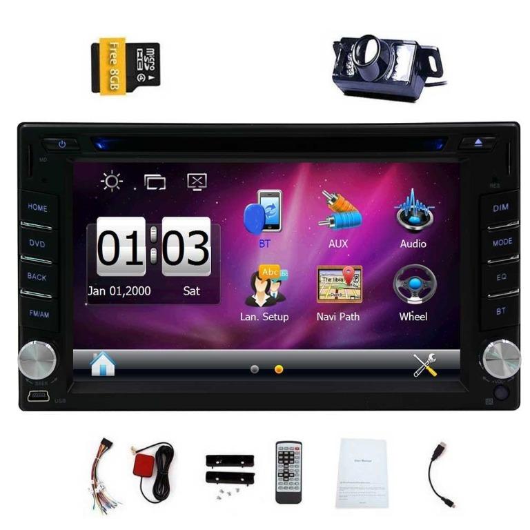 EinCar 6.2 Inch Universal Double 2 Din In Dash Car CD DVD Player GPS