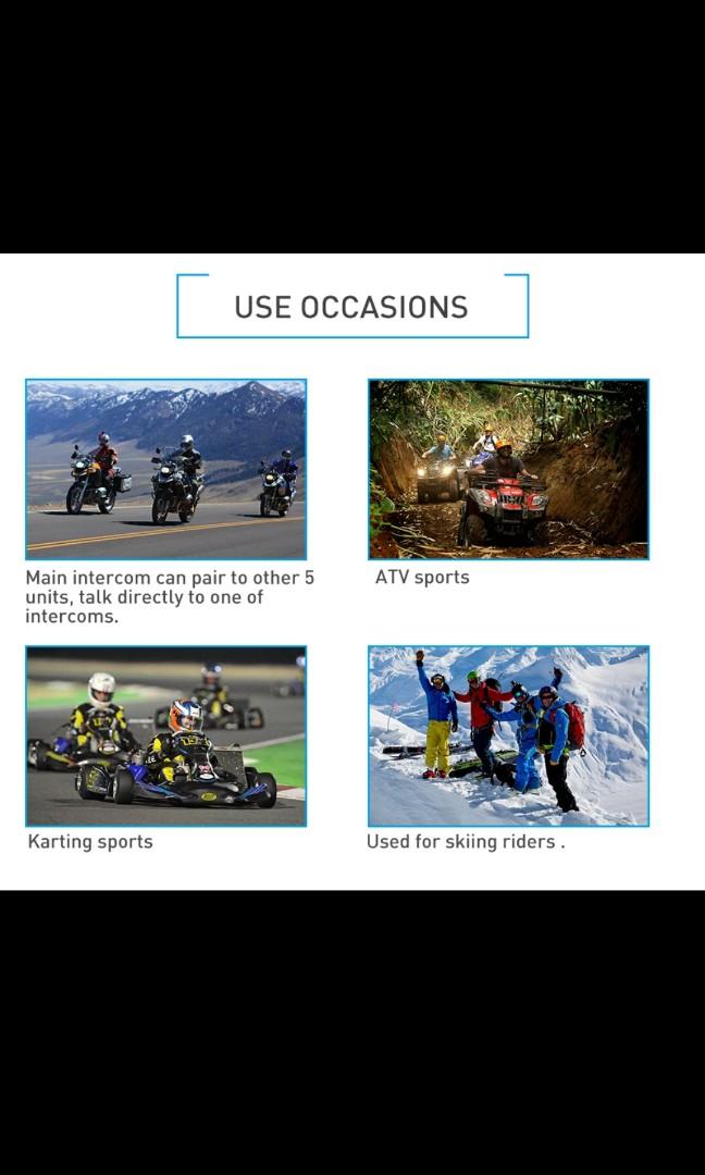Fodsports V6 Pro Motorcycle Helmet Bluetooth Headset Intercom ...