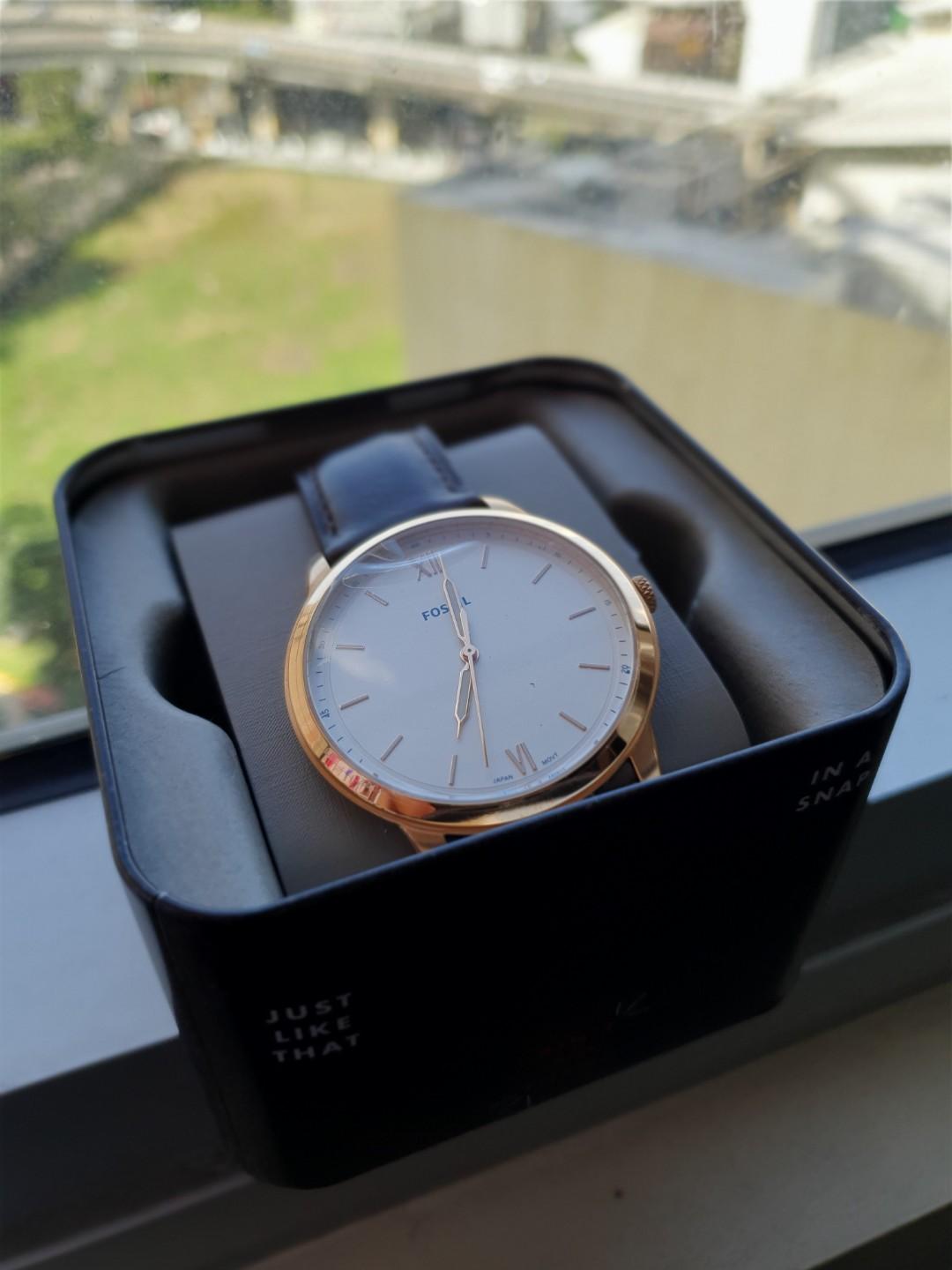FOSSIL Leather Watch Men s Fashion Watches Accessories