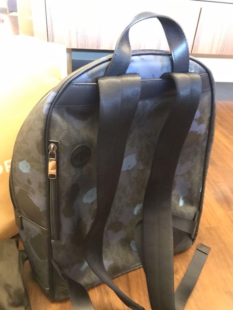 Michael kors backpack deals blue camo