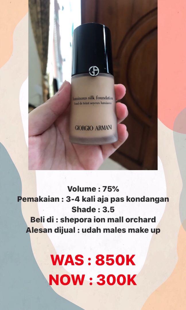 giorgio armani foundation harga