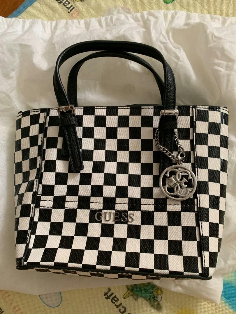 Guess checkers 2 way handbag Women s Fashion Bags Wallets