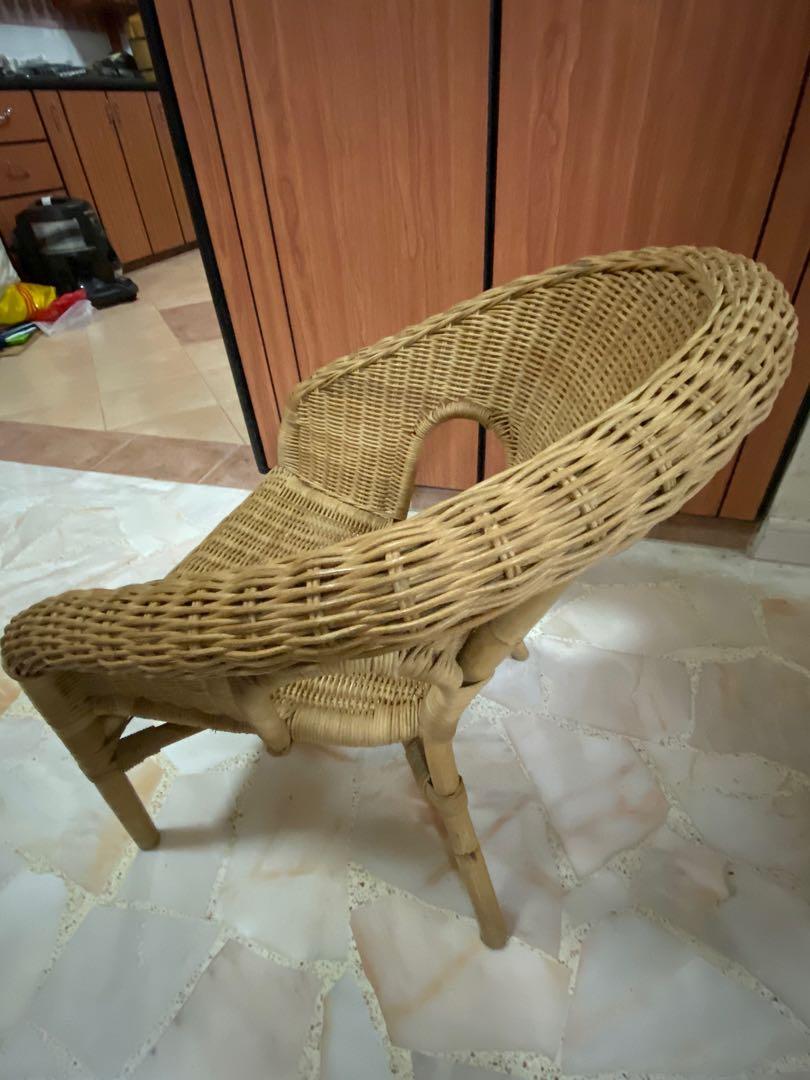 IKEA Cane chair kids, Furniture & Home Living, Furniture, Chairs on Carousell