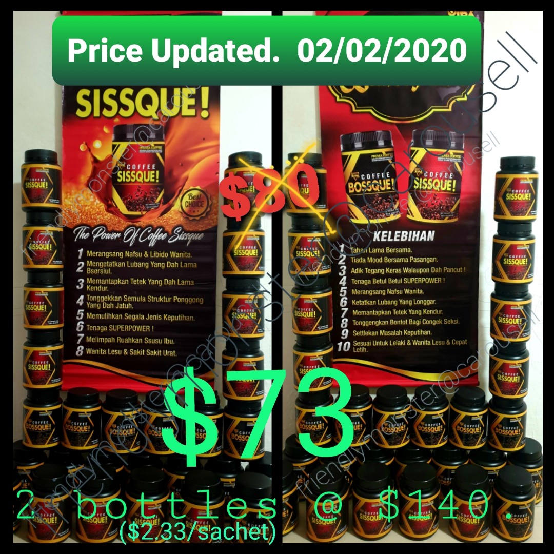 Instock 30 S Coffee Sissque Includes Normal Mail Food Drinks Packaged Instant Food On Carousell