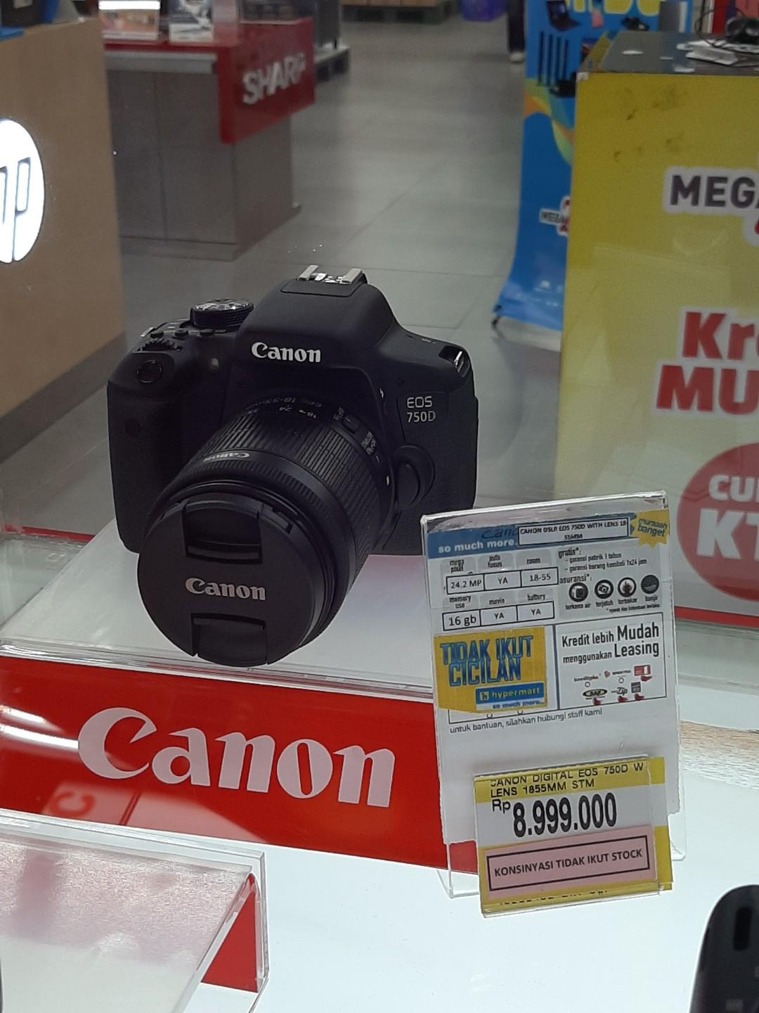 kredit kamera canon dslr eos 750d
