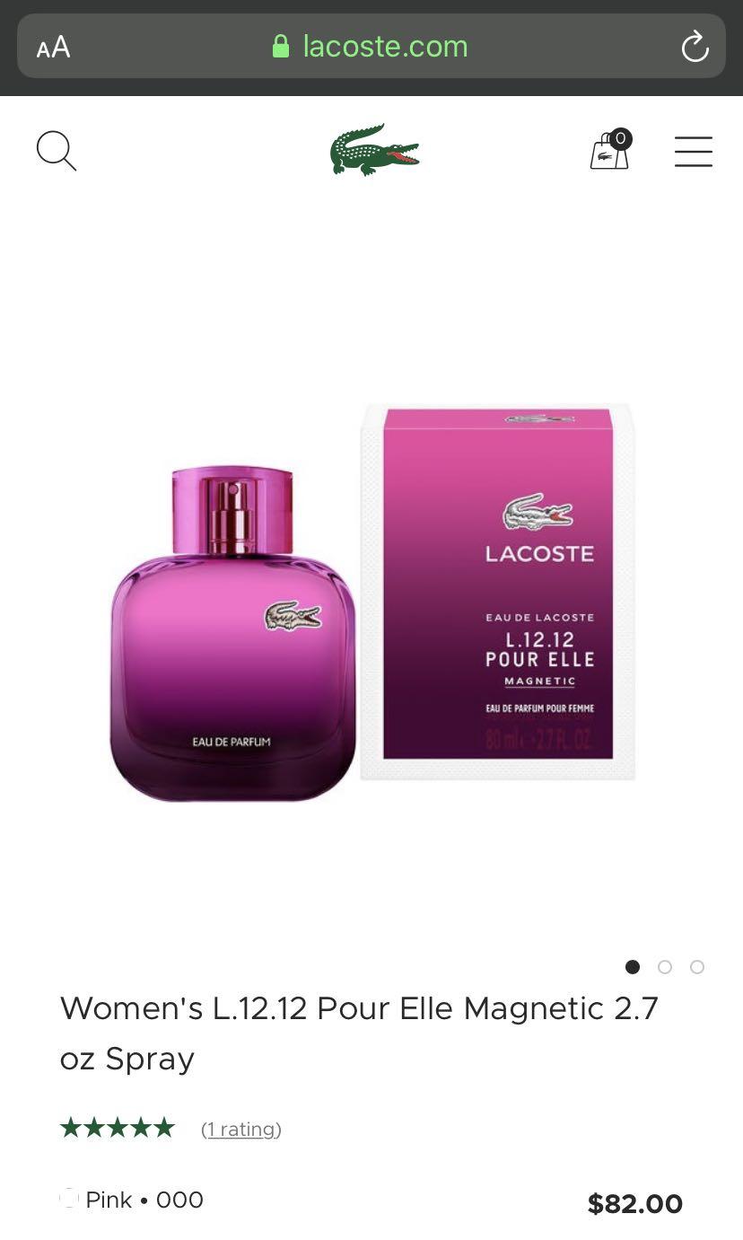 Parfum lacoste femme l12 12 magnetic hot sale