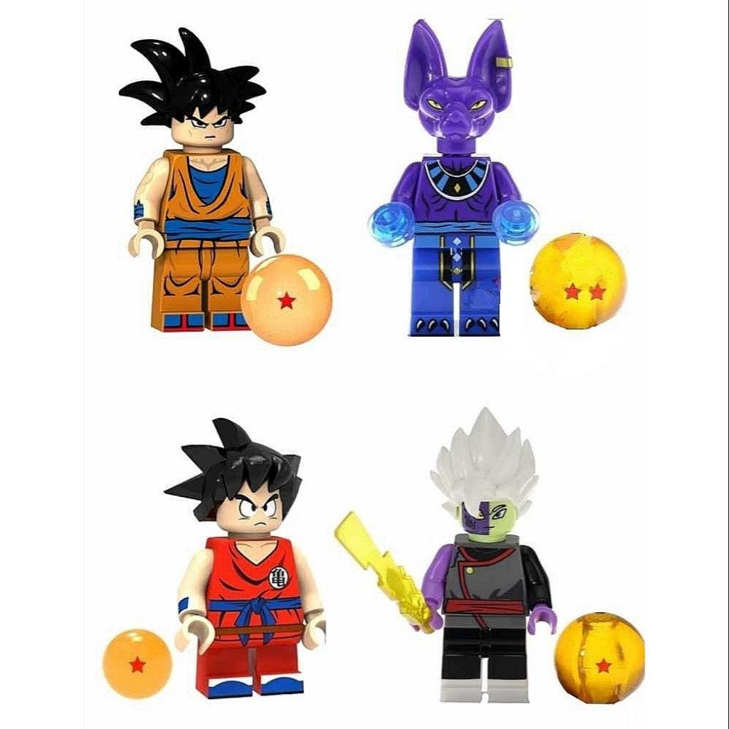 Leste Manga Series Dragon Ball Z Minifigure Set Of 4 Dragonball