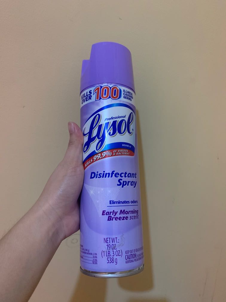 Lysol Disinfectant Spray, Furniture & Home Living, Cleaning & Homecare