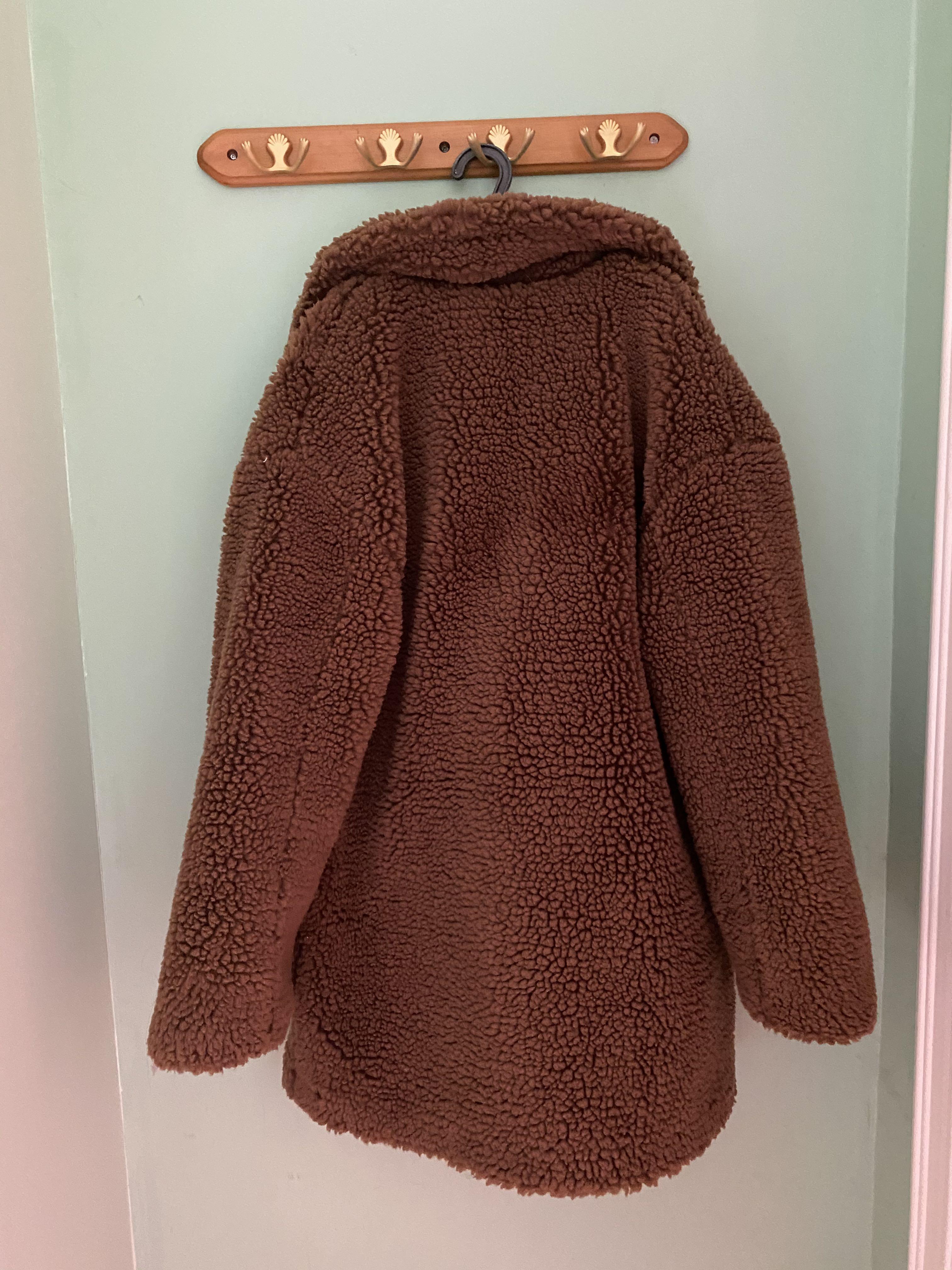 Mango teddy bear jacket online