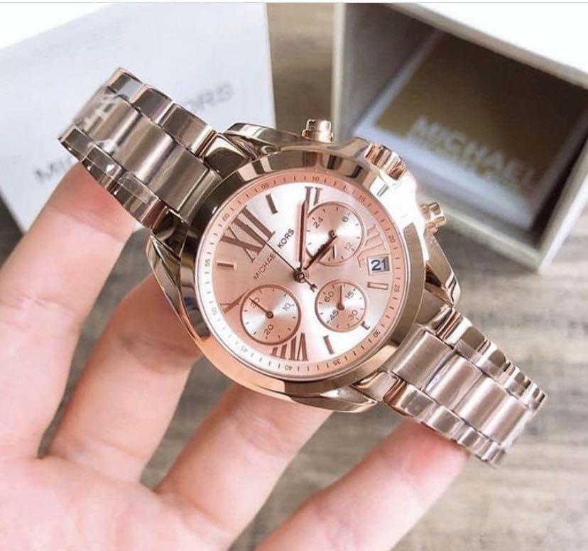Michael Kors Bradshaw Chronograph Rose Dial Watch MK5799 Women s