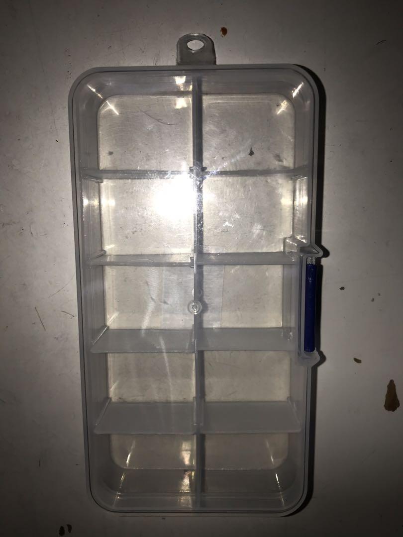 Mini Organizer 💊 💎 (Category: Storage Boxes & Baskets) located in Taguig. Submitted by phlox_ (Listing ID 275706522, Image 1). Description: Pill box Transparent Mini container NOT 7 but 10 compartments - SULIT NA SULIT For small clips, staple, eraser, small toys 🧸 Jewelry box for earrings, necklace, bracelet, gold, silver, memory card, earplugs, candy, et al #DIYfromhome.