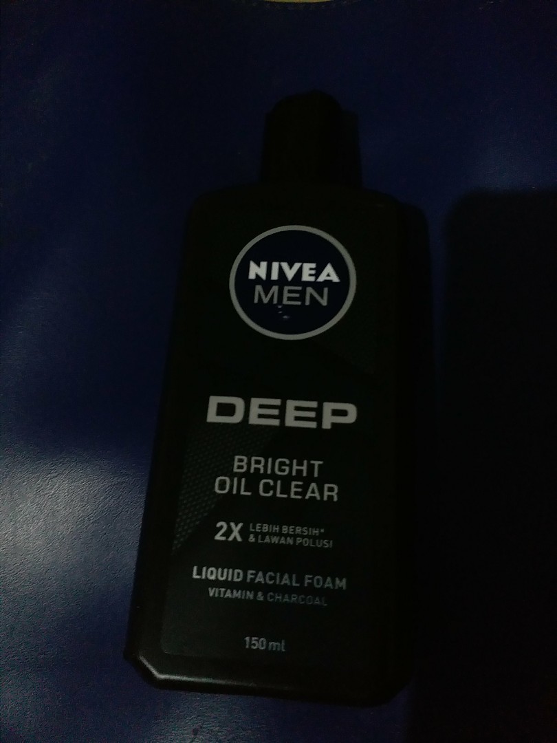 nivea men deep liquid facial foam