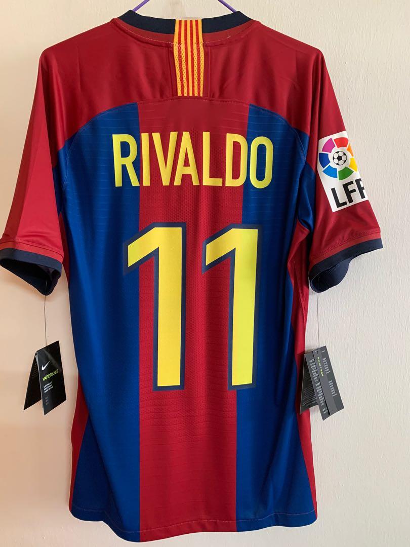 Rivaldo #11 1998-1999 Barcelona Homekit Nameset Printing 