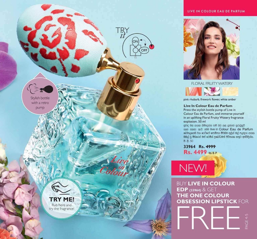 Parfum live in sale colour