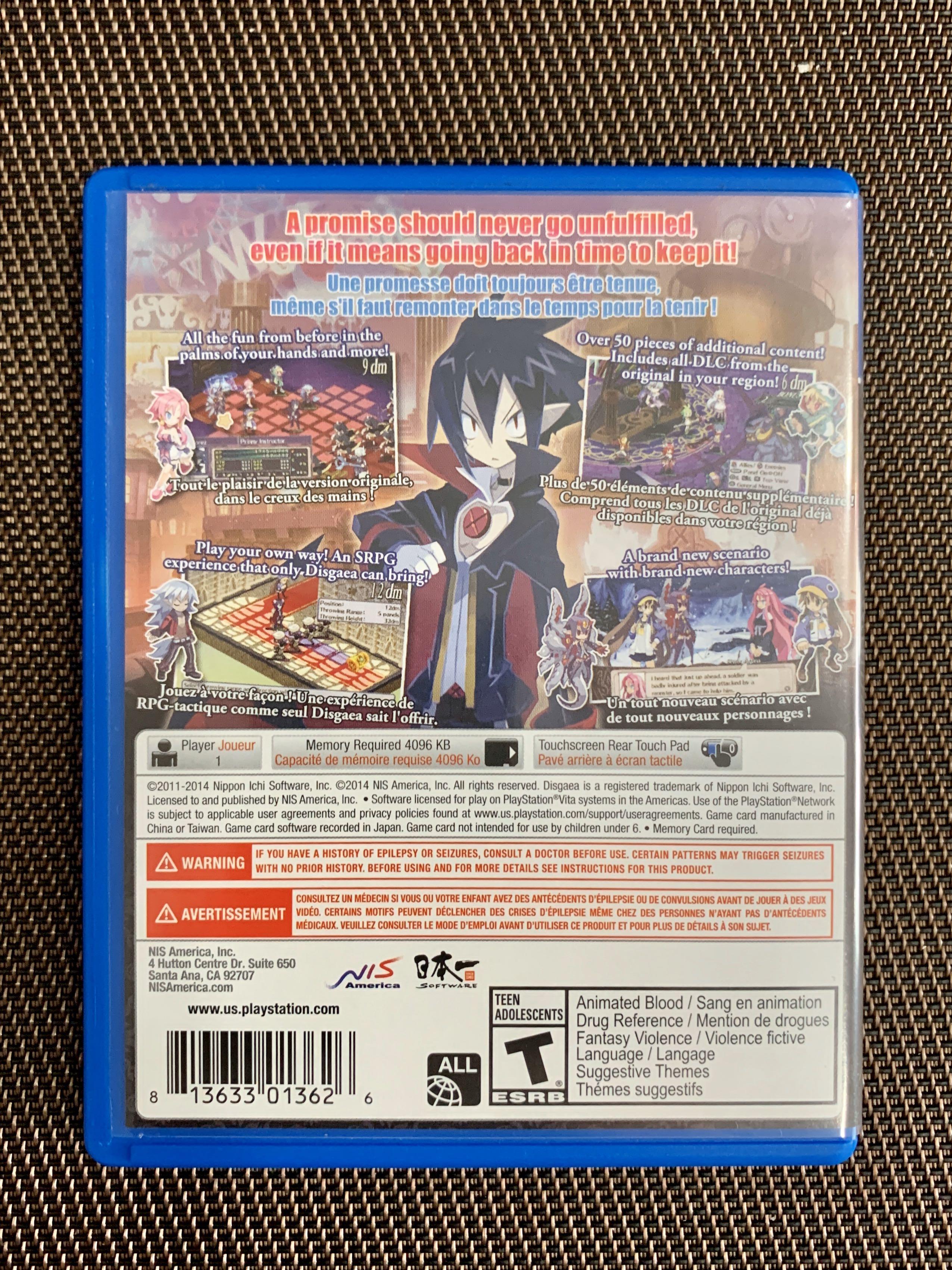 Disgaea 3 Sur Sony PlayStation Vita (PSVita) - Neuf Sous Blister - UK