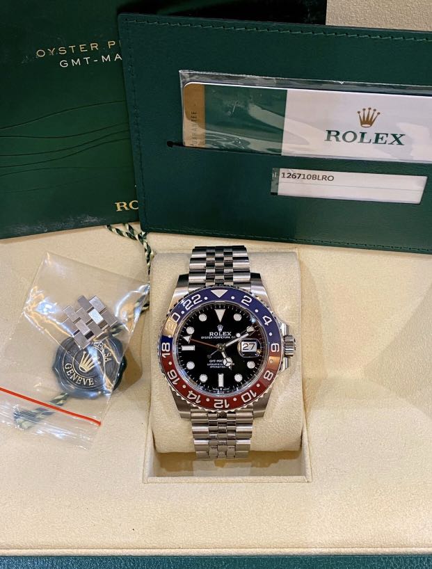 gmt master red blue
