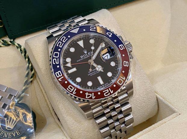 Red and online blue bezel rolex