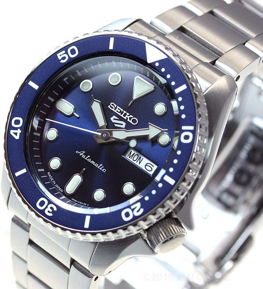 Seiko 5 Sports Automatic 24 Jewels Srpd51 Blue Dial Men S Fashion Watches On Carousell