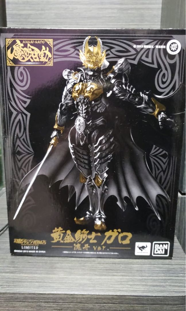 SIC] 代賣已開極新BANDAI 魔戒可動黃金騎士牙狼流牙ver garo 魂限定 