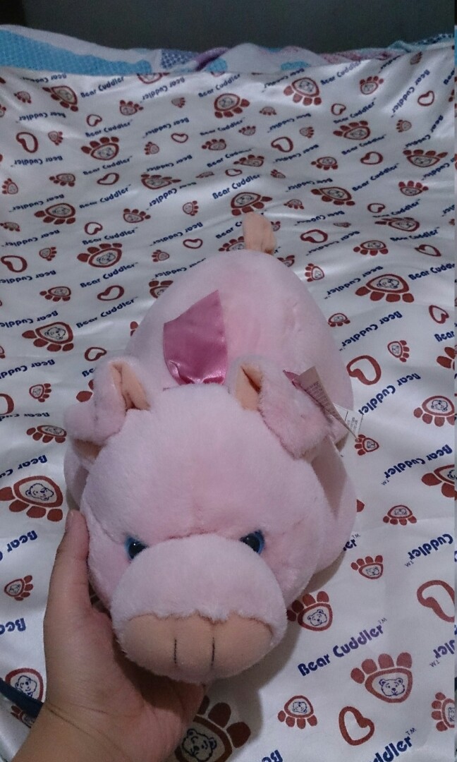 pig stuffed toy blue magic