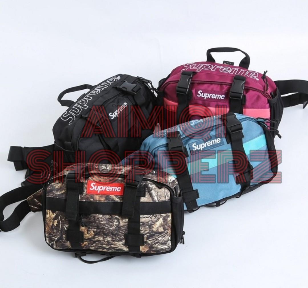 Supreme Waist Bag Large Reflective Shoulder Messenger Bag Men