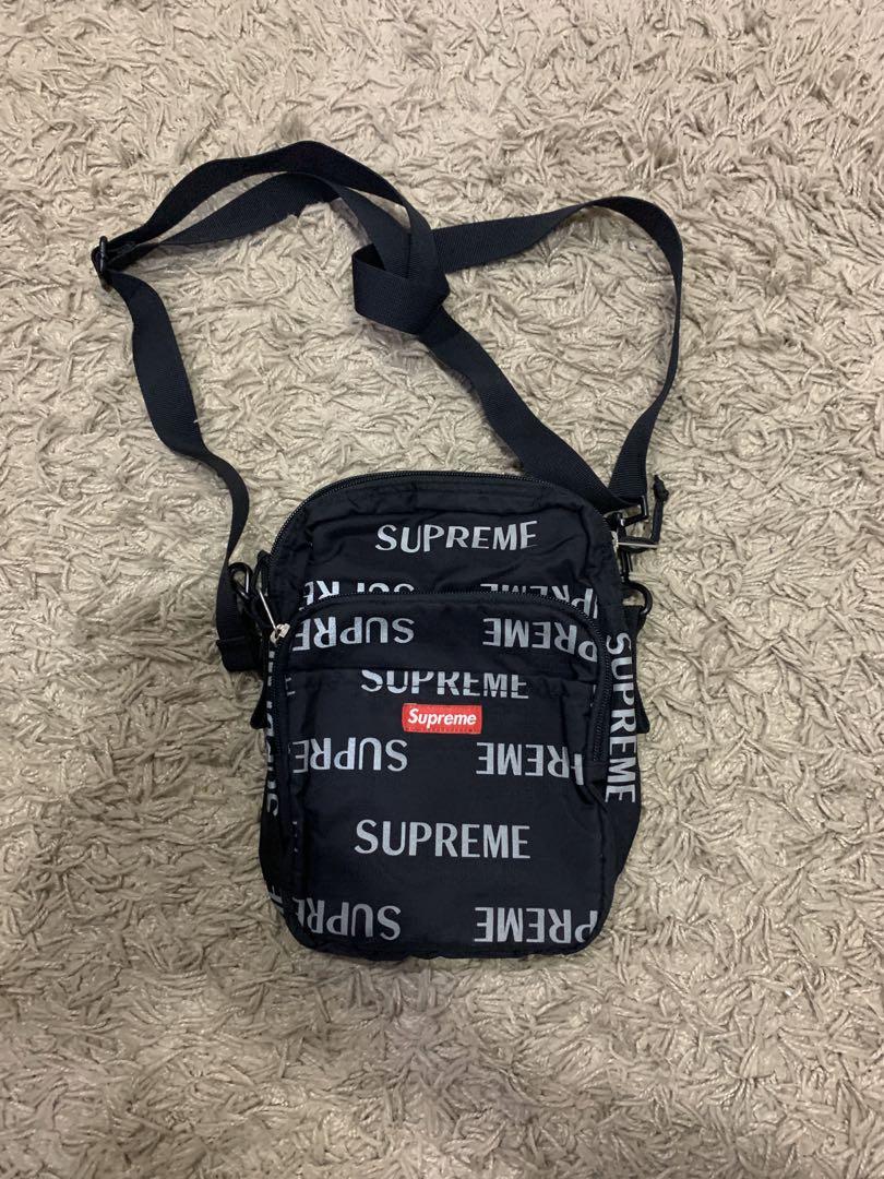 supreme 3m reflective repeat shoulder bag