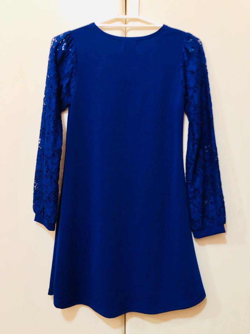 blue party dress