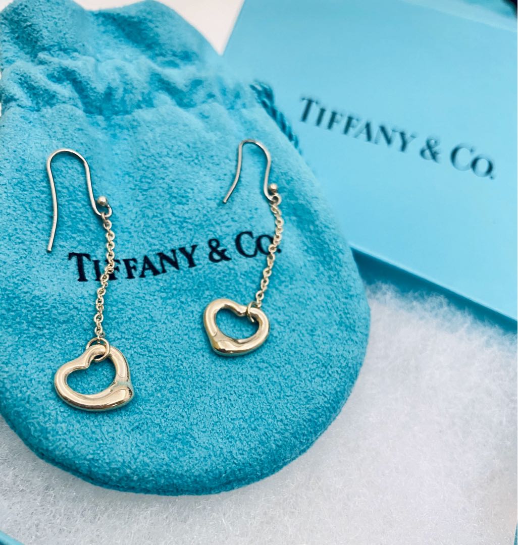 tiffany and co open heart earrings