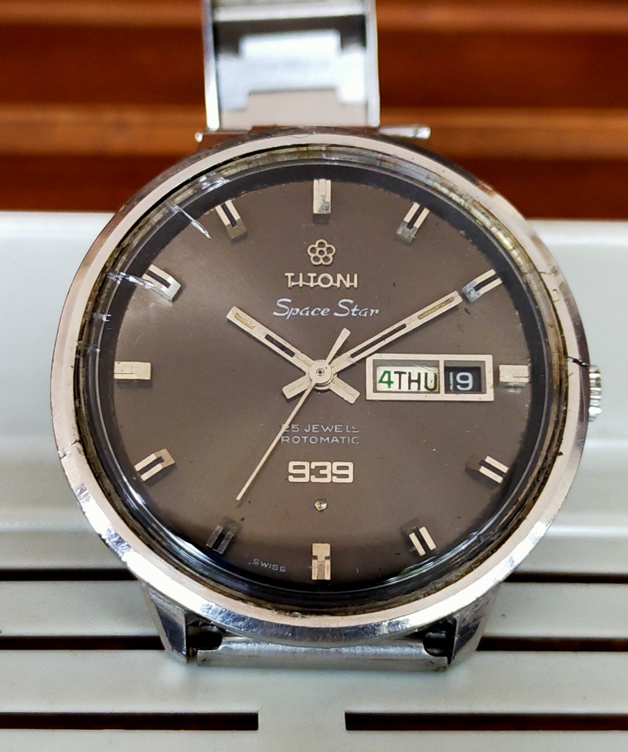 Titoni Space Star 939 Automatic Swiss Vintage Fesyen Pria Jam