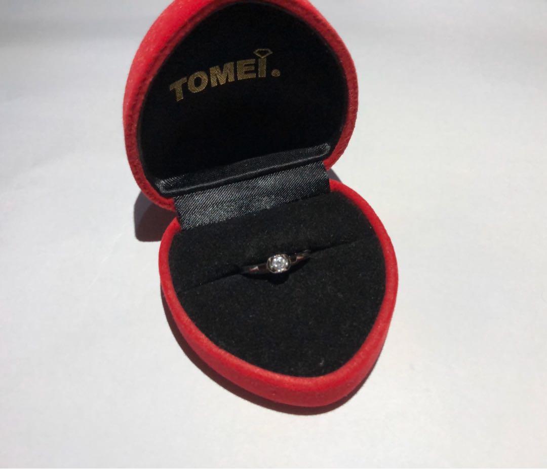 Tomei white 2025 gold ring