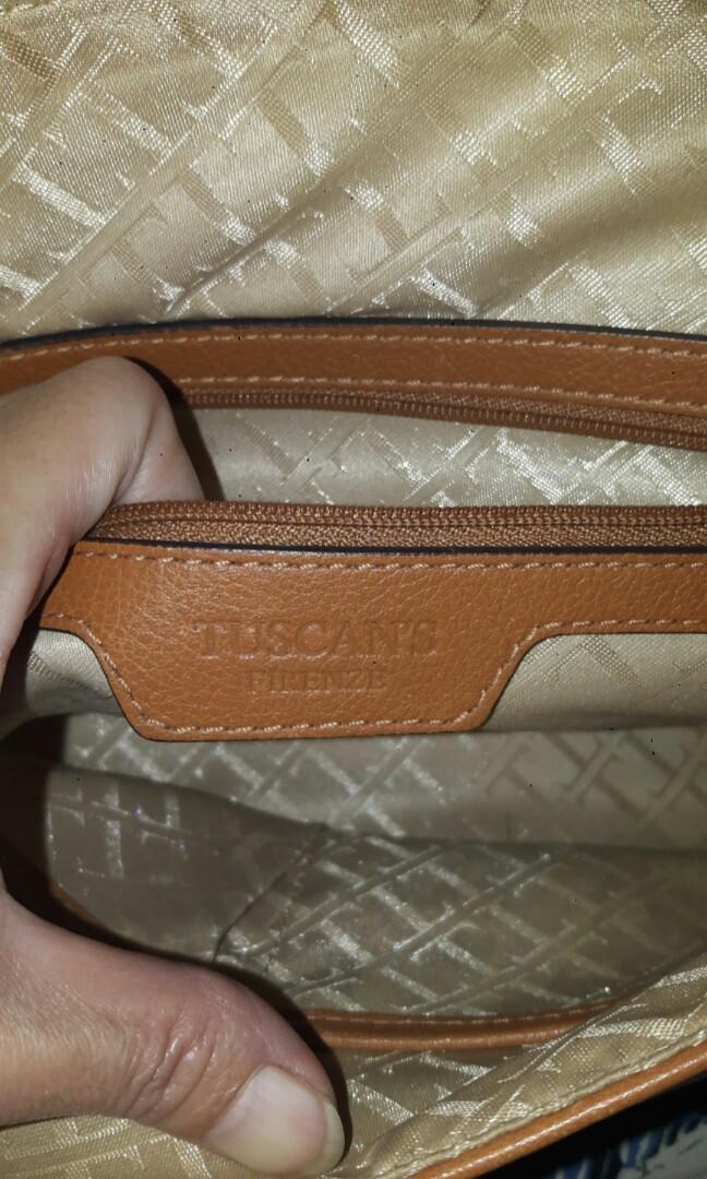 Tuscano leather, Fesyen Wanita, Tas & Dompet di Carousell