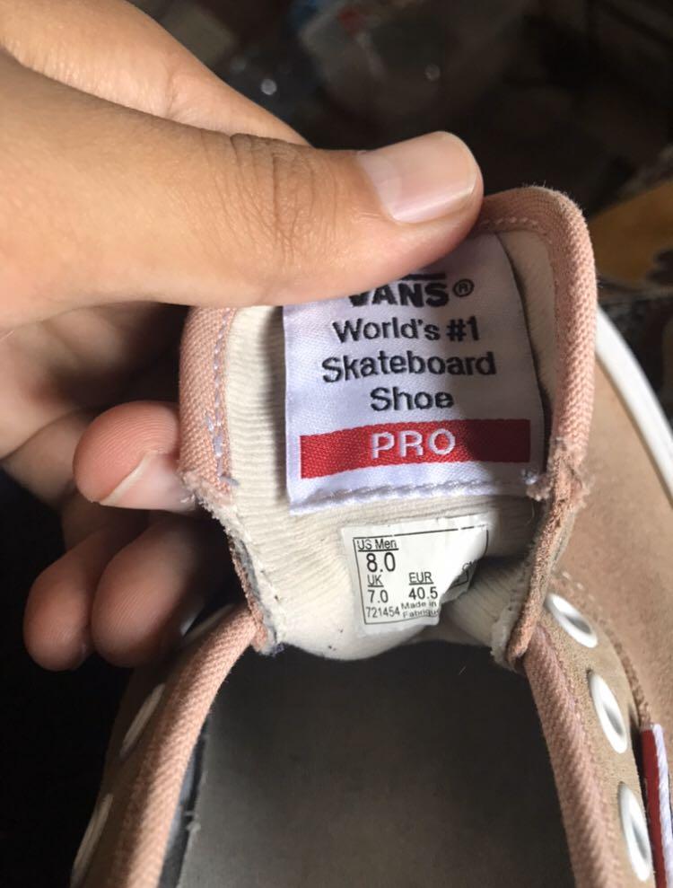 Vans mahogany rose authentic pro on sale