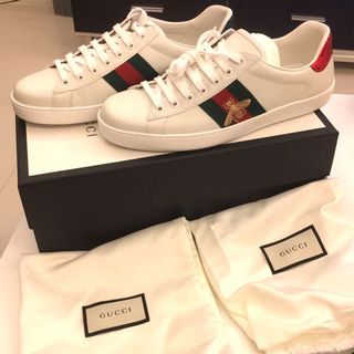 GUCCI Ace Bee embroidered sneaker 蜜蜂鞋 休閒鞋 男款