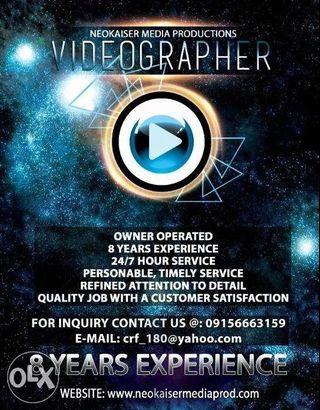 Freelance Videographer Photographer Animator Video Editor