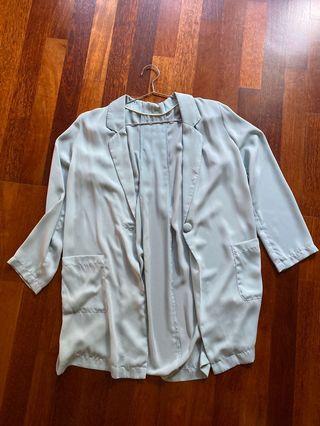 Chiffon Baby Turquoise Blazer