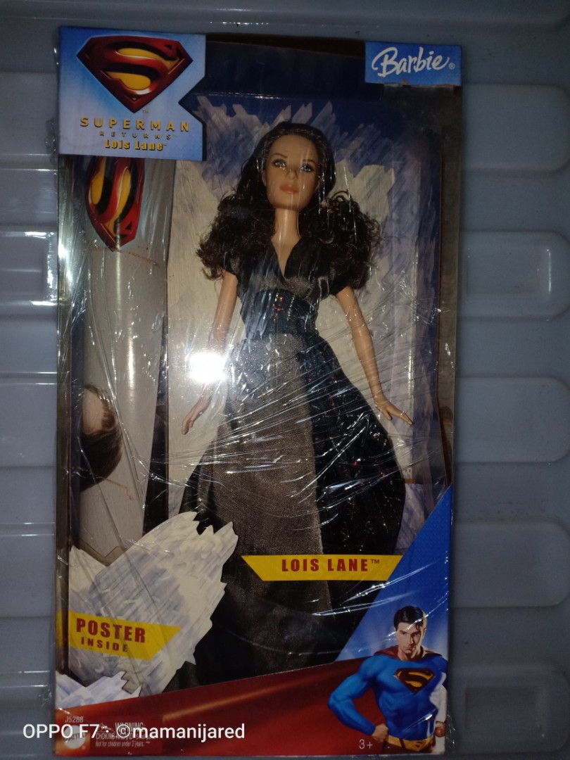 Barbie As Lois Lane Doll Superman Returns #J5288 New NRFB 2005 Mattel