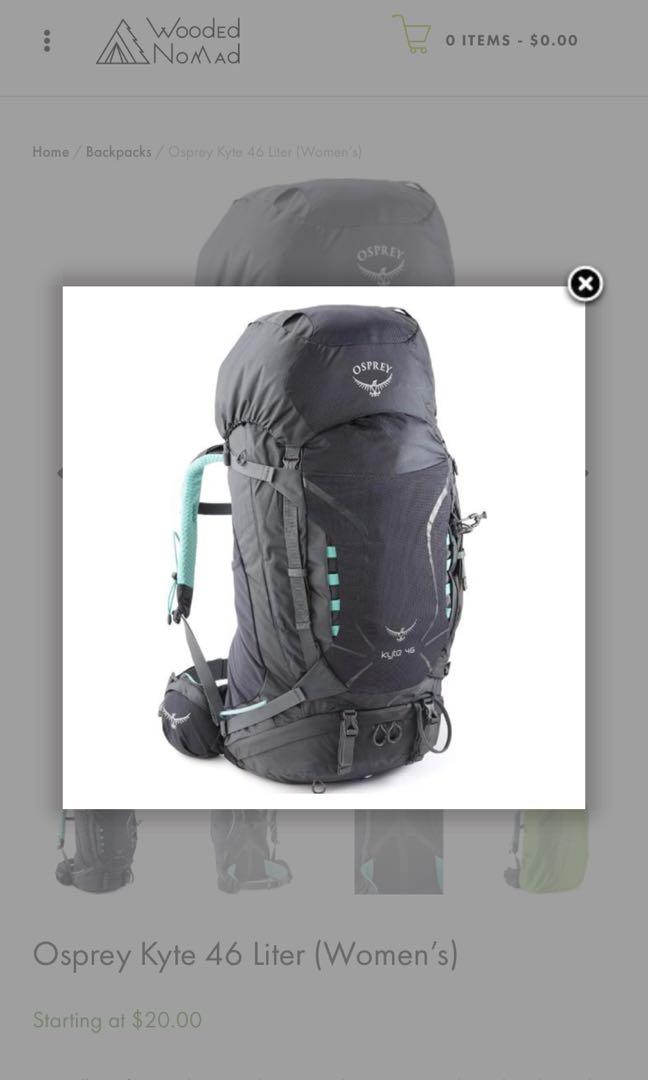 Osprey kyte hotsell 46 grey orchid
