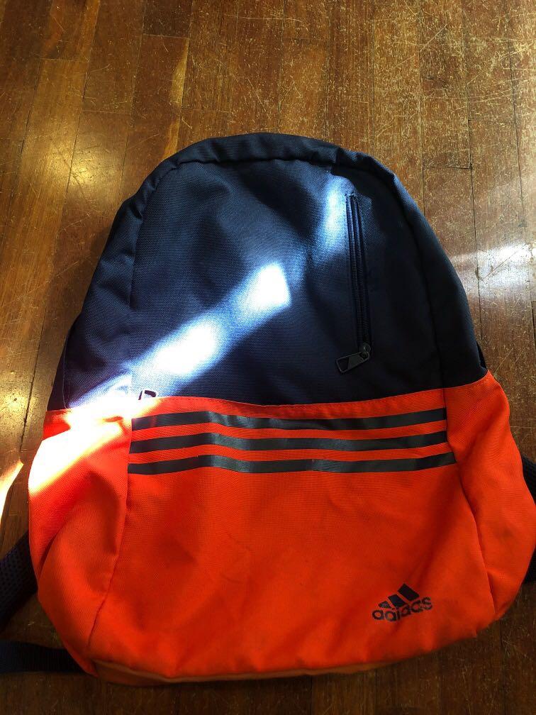 Blue and orange adidas backpack shop