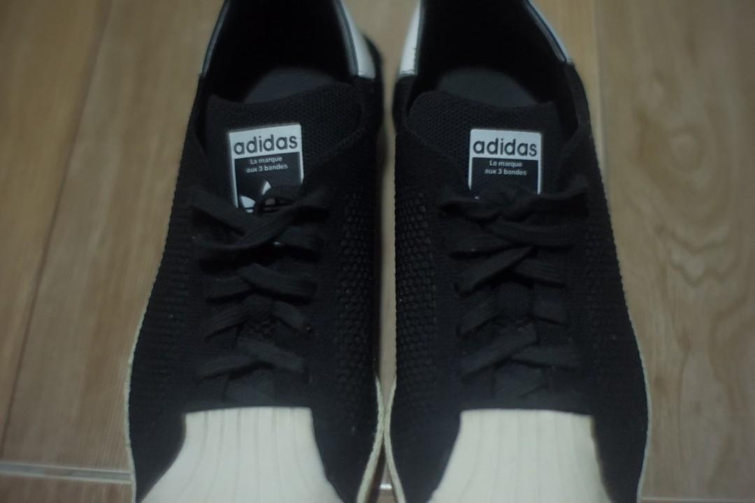 Adidas Superstar 80s Primeknit BLACK, Men's Fashion, Footwear, Dress Shoes  on Carousell