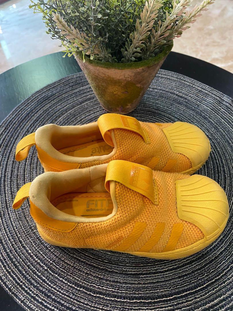 Adidas Superstar Yellow Kids Babies Kids Babies Kids Fashion on Carousell