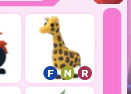 Neon Fly Ride Giraffe In Adopt Me