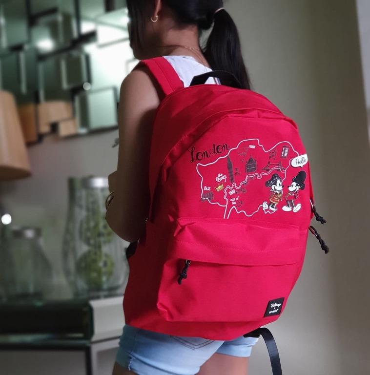 Anello Backpack Large Mini Mickey x Anello London Red Women s