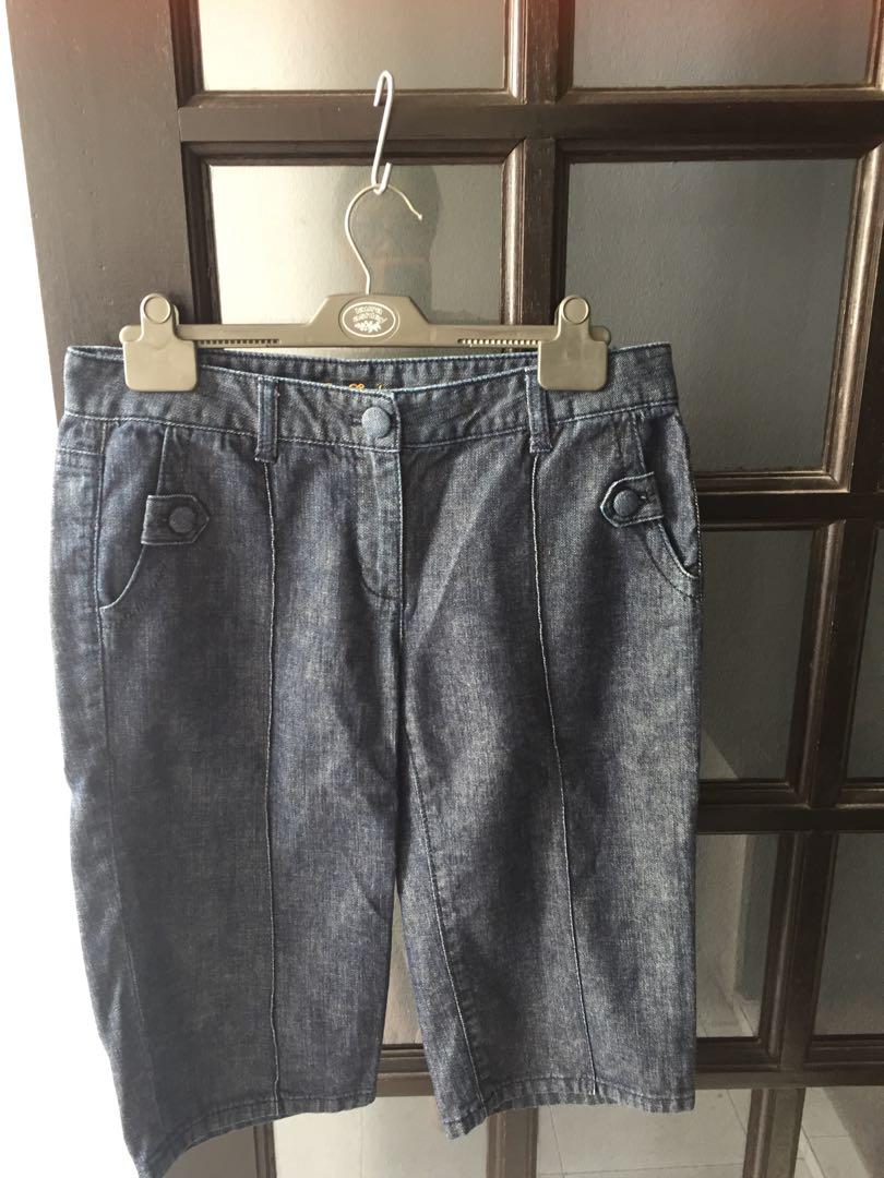 ann taylor jean shorts