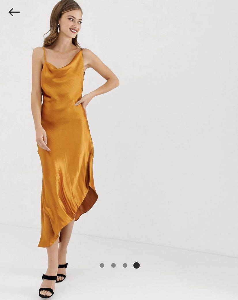 asos midi slip dress